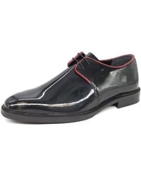 HX London - Dagenham Leather Patent Lace Up Derby Shoes - Lyst