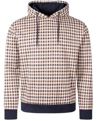 Aquascutum - Active Iconic Club Check Hoodie Cotton - Lyst