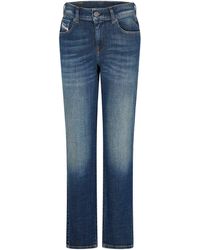 DIESEL - Five Pocket Straight Leg Jeans - Lyst