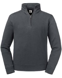 Russell - Authentic Quarter Zip Sweatshirt (Convoy) - Lyst