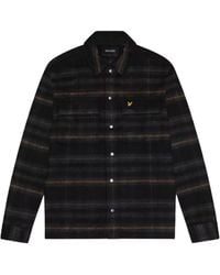 Lyle & Scott - Brushed Tartan Jet Overshirt Jacket - Lyst