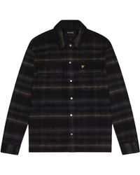 Lyle & Scott - Brushed Tartan Jet Overshirt Jacket - Lyst