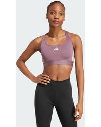adidas - Powerreact Training Medium-Support Hyperglam Bra - Lyst