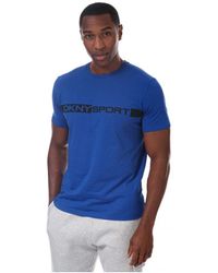 DKNY - Woodside T-shirt Voor , Blauw - Lyst