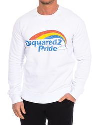 DSquared² - Long-Sleeved Crew-Neck Sweatshirt S71Gu0368-S25030 - Lyst