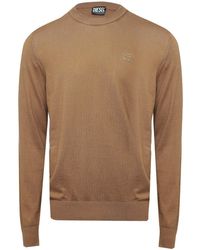 DIESEL - K Freex Newprint Crew Neck Jumper - Lyst