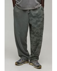 BoohooMAN - Balloon Fit Camo Washed Loopback Jogger - Lyst