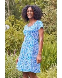 Mountain Warehouse - 'Lora' Skater Dress Cotton Jersey Everyday Summer Outfit - Lyst