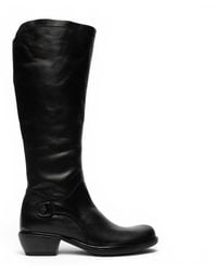 Fly London - Leather High Heeled Riding Long Boots - Lyst