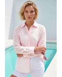 Roman - Embellished Hotfix Stripe Shirt - Lyst