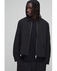 BoohooMAN - Pinstripe Boxy Fit Tailored Co-Ord Jacket - Lyst