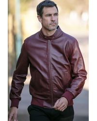 Ashwood Leather - 'Volare' Lightweight Real Bomber Jacket - Lyst