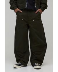 BoohooMAN - Barrel Fit Carpenter Trouser - Lyst