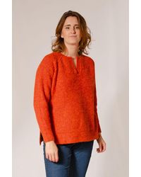SELECTED - Round Notch Neck Wool Blend Jumper - Lyst