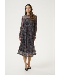 Kaffe - Jurk Regular Fit Animal - Lyst