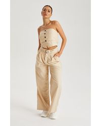 Urban Bliss - Button Front Corset Top - Lyst