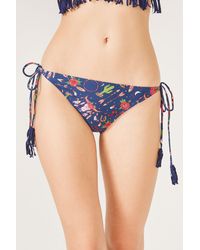 Penti - Floral Low-Rise Tie-Side Bikini Bottoms - Lyst
