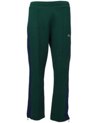 Lacoste - Heritage Colourblock Pique Joggers In Groenblauw - Lyst