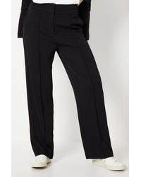 Wallis - Stitch Detail Wide Leg Trousers - Lyst