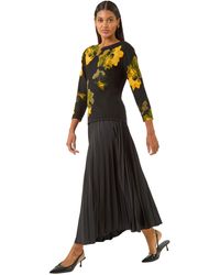 Roman - Embellished Floral Print Knit Jumper - Lyst