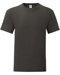 Fruit Of The Loom - Iconic T-Shirt (Pack Of 5) (Light Graphite) - Lyst