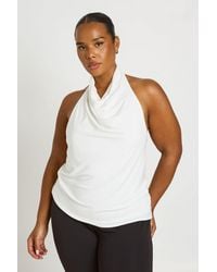 Boohoo - Plus Twist Cowl Neck Top - Lyst