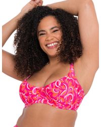 Curvy Kate - Retro Wave Balcony Bikini Top - Lyst