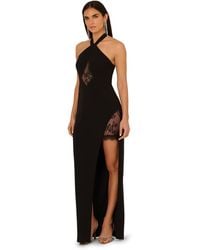 Adrianna Papell - Knit Crepe Long Dress - Lyst