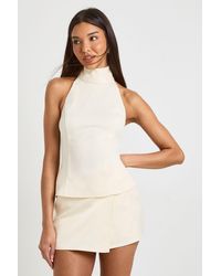 Boohoo - Crepe Wrap Mini Skort - Lyst