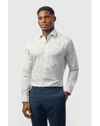 Alexandre Silver Label - Long Sleeve Paisley Tailored Formal Shirt - Lyst