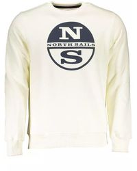 North Sails - Crew Neck Sweatshirt Ns23Mcrewsweatoffwhite - Lyst