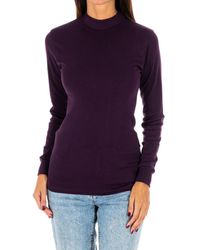 Kisses&Love - Long-Sleeved T-Shirt With Half-High Collar 1625-M - Lyst