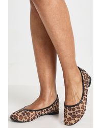 Boohoo - Mesh Print Ballet Flats - Lyst
