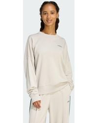 adidas - Seasonal Essentials Colorpop Sweatshirt With Embroidered Graphic - Lyst