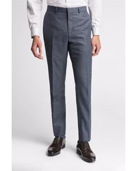Ted Baker - Flat Fronted Slim Fit Suit Trousers - Lyst