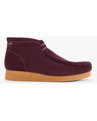 Clarks - Wallabtevo Ii. Wine Suede Boots - Lyst