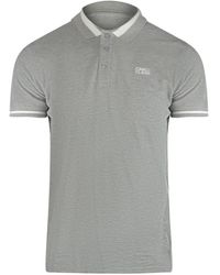 Roberto Cavalli - Bold Stripe Collar Polo Shirt Cotton - Lyst