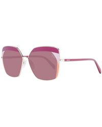 Emilio Pucci - Square Burgundy Gradient Sunglasses - Lyst