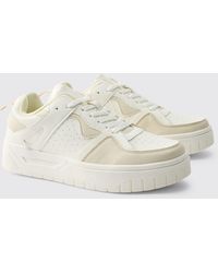 BoohooMAN - Pu Panel Detail Chunky Sole Trainer - Lyst