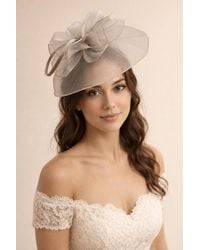 SVNX - Large Double Layer Floral Feather Fascinator - Lyst