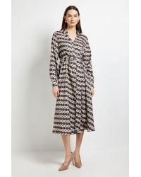PRINCIPLES - Contrast Collar Shirt Dress - Lyst
