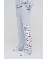 BoohooMAN - Flared Heavyweight Coolkicks Joggers - Lyst