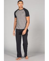Tokyo Laundry - Mid Cotton 2-Piece Short Sleeve Raglan Top And Jersey Bottoms Loungewear Set - Lyst