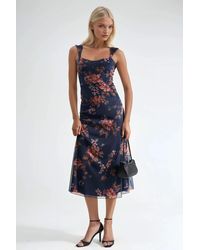 Hiccup - Floral Maxi Dress With Heart Collar - Lyst