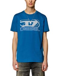 DIESEL - T Shirts Diegor Logo Print Crew Neck Summer Cotton Tee - Lyst