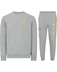 Nike - Standard Issue Tracksuit Set Cool Cotton - Lyst