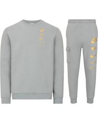 Nike - Standard Issue Tracksuit Set Cool Cotton - Lyst