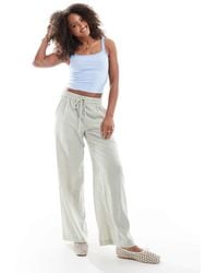 Cotton On - 90S Haven Wide Leg Linen Look Trousers - Lyst