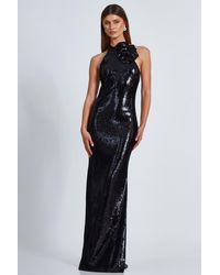 Quiz - Corsage High Neck Sequin Maxi Dress - Lyst