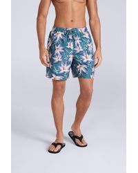 Mountain Warehouse - 'Deep Dive' Printed Boardshorts Quick Dry Summer Swimming Trunks - Lyst